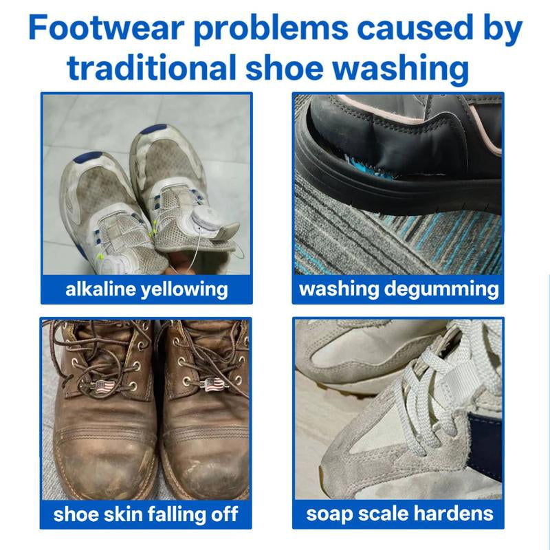 Shoe Cleaner(6.76 Oz), Sneaker Cleaner Foam for Removing Stains and Dirt, Shoe Cleaning Solution for White Shoes, Ideal for Footwear, Safe for Leather, Suede, Nubuck, Cotton, Knits,White Shoe Foam Cleaner-Pickzone