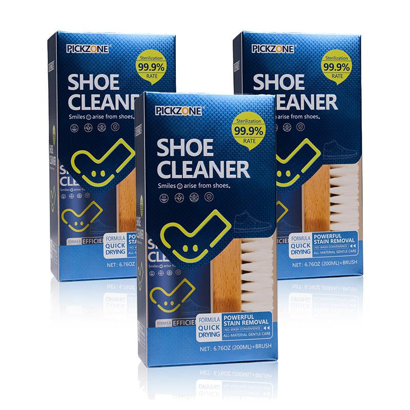 Shoe Cleaner(6.76 Oz), Sneaker Cleaner Foam for Removing Stains and Dirt, Shoe Cleaning Solution for White Shoes, Ideal for Footwear, Safe for Leather, Suede, Nubuck, Cotton, Knits,White Shoe Foam Cleaner-Pickzone