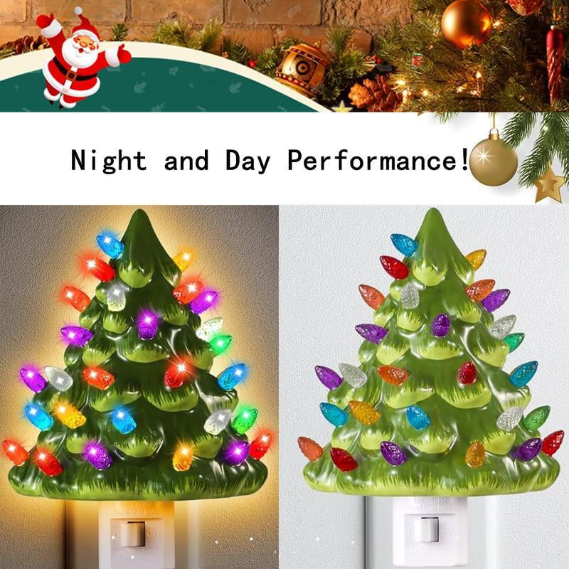 Christmas Tree Lights Lamps Christmas Decoration Night Lights Bedside Lamps Socket Night Lights Holiday Gifts Christmas Gifts