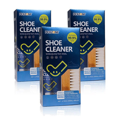 Shoe Cleaner(6.76 Oz), Sneaker Cleaner Foam for Removing Stains and Dirt, Shoe Cleaning Solution for White Shoes, Ideal for Footwear, Safe for Leather, Suede, Nubuck, Cotton, Knits,White Shoe Foam Cleaner-Pickzone